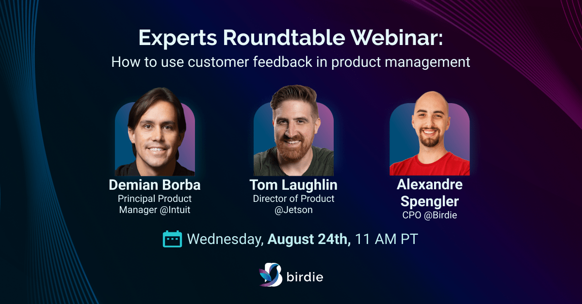 Webinar: How to use customer feedback in Product Management